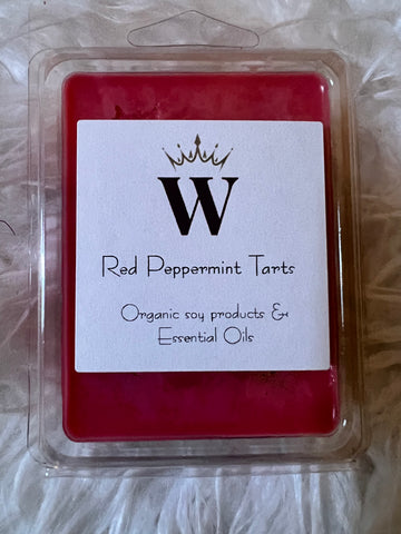 Red Peppermint Scented Candle Wax Tarts